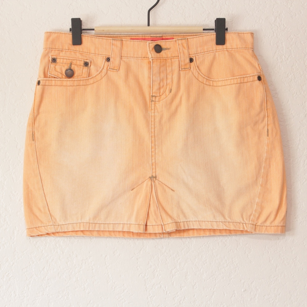 Mossimo Orange Denim Skirt